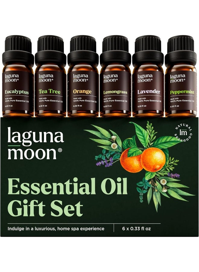 Lagunamoon Essential Oils Set - Top 6 Blends for Diffusers, Home Care, Candle Making Scents, Fragrance, Aromatherapy, Humidifiers, Gifts - Image 1